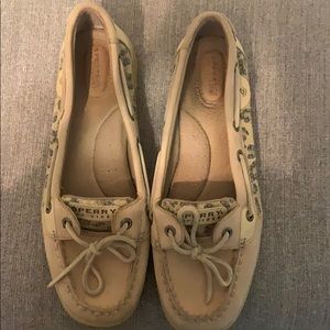 Sperry top sidder cheetah boat shoes